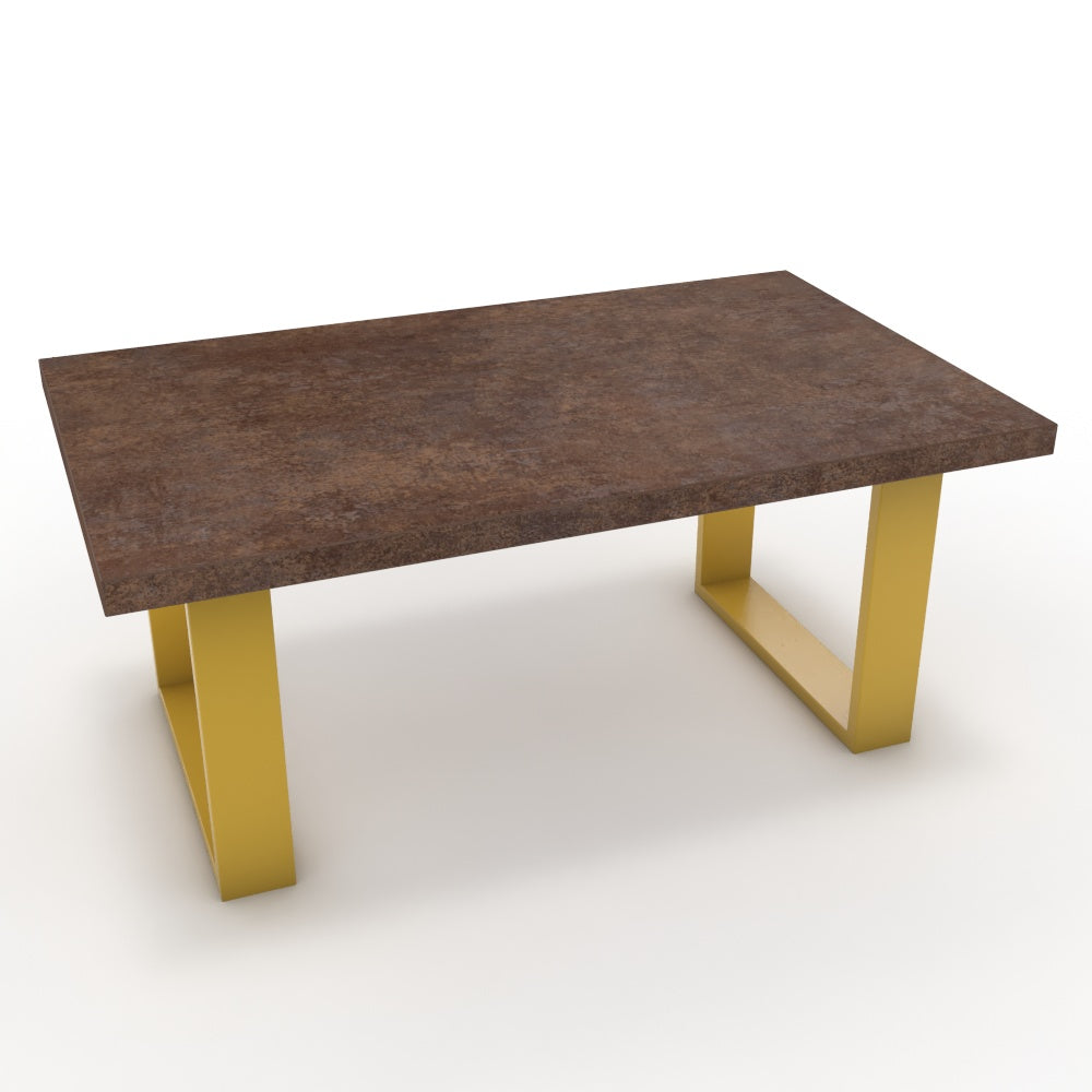 Dohányzóasztal - Antara festett arany lábbal - Ferro bronz, méret: 100x60