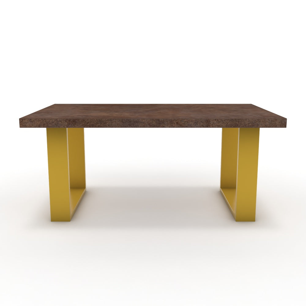 Dohányzóasztal - Antara festett arany lábbal - Ferro bronz, méret: 100x60