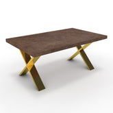 Dohányzóasztal - Préma arany lábbal - Ferro bronz, méret: 100x60