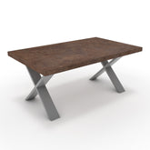 Dohányzóasztal - Préma festett ezüst lábbal - Ferro bronz, méret: 100x60