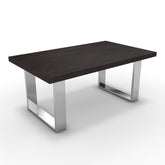 Dohányzóasztal - Antara króm lábbal - Fekete-arany metál pala, méret: 100x60