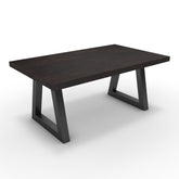 Dohányzóasztal - Bala fekete lábbal - Fekete-arany metál pala, méret: 100x60