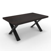 Dohányzóasztal - Préma fekete lábbal - Fekete-arany metál pala, méret: 100x60