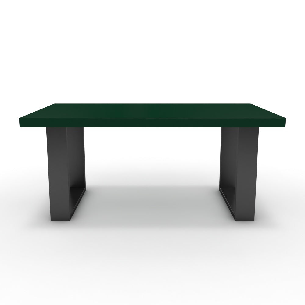 Dohányzóasztal - Antara fekete lábbal - Forest zöld, méret: 100x60