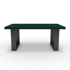 Dohányzóasztal - Antara fekete lábbal - Forest zöld, méret: 100x60
