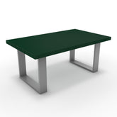 Dohányzóasztal - Antara festett ezüst lábbal - Forest zöld, méret: 100x60