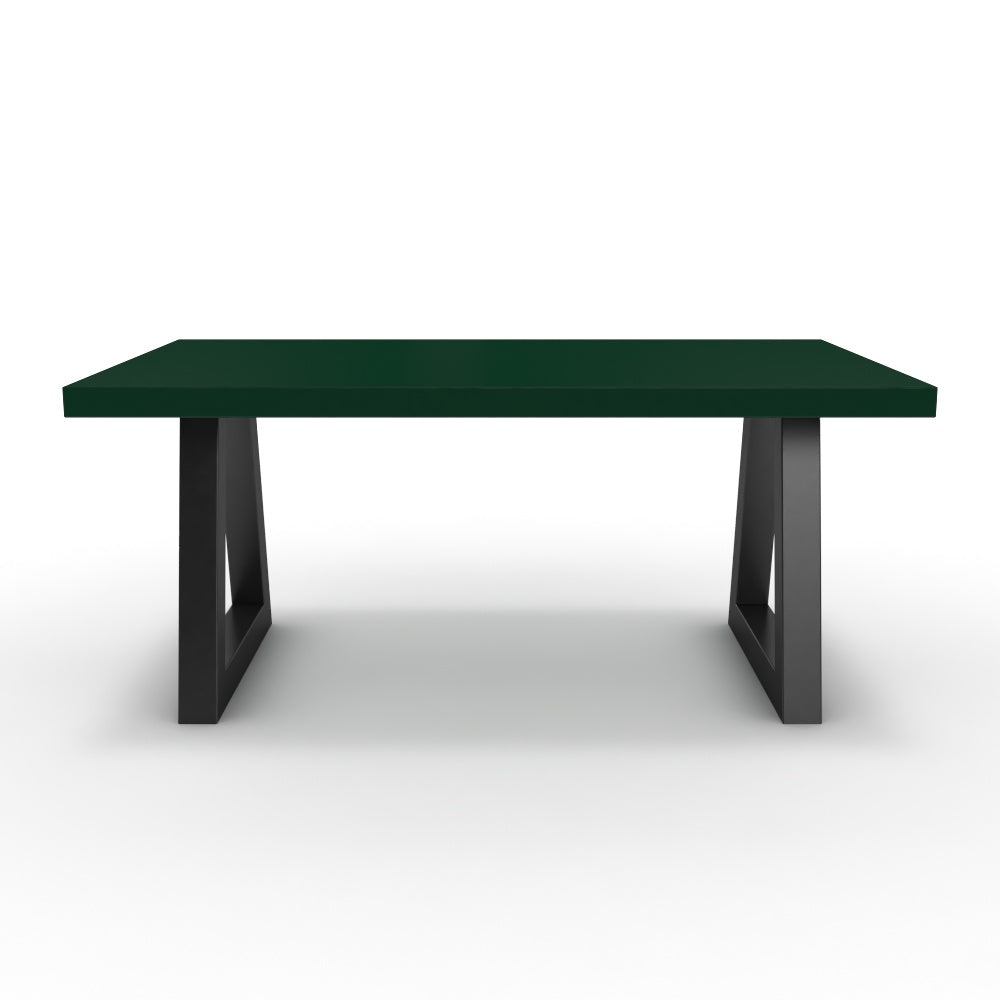 Dohányzóasztal - Bala fekete lábbal - Forest zöld, méret: 100x60
