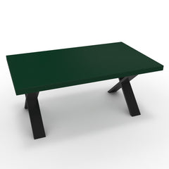 Dohányzóasztal - Préma fekete lábbal - Forest zöld, méret: 100x60