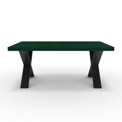 Dohányzóasztal - Préma fekete lábbal - Forest zöld, méret: 100x60