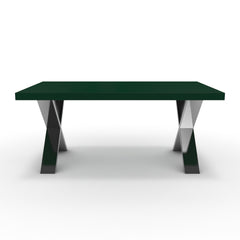 Dohányzóasztal - Préma króm lábbal - Forest zöld, méret: 100x60