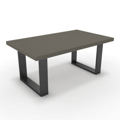 Dohányzóasztal - Antara fekete lábbal - Fosszil szürke, méret: 100x60