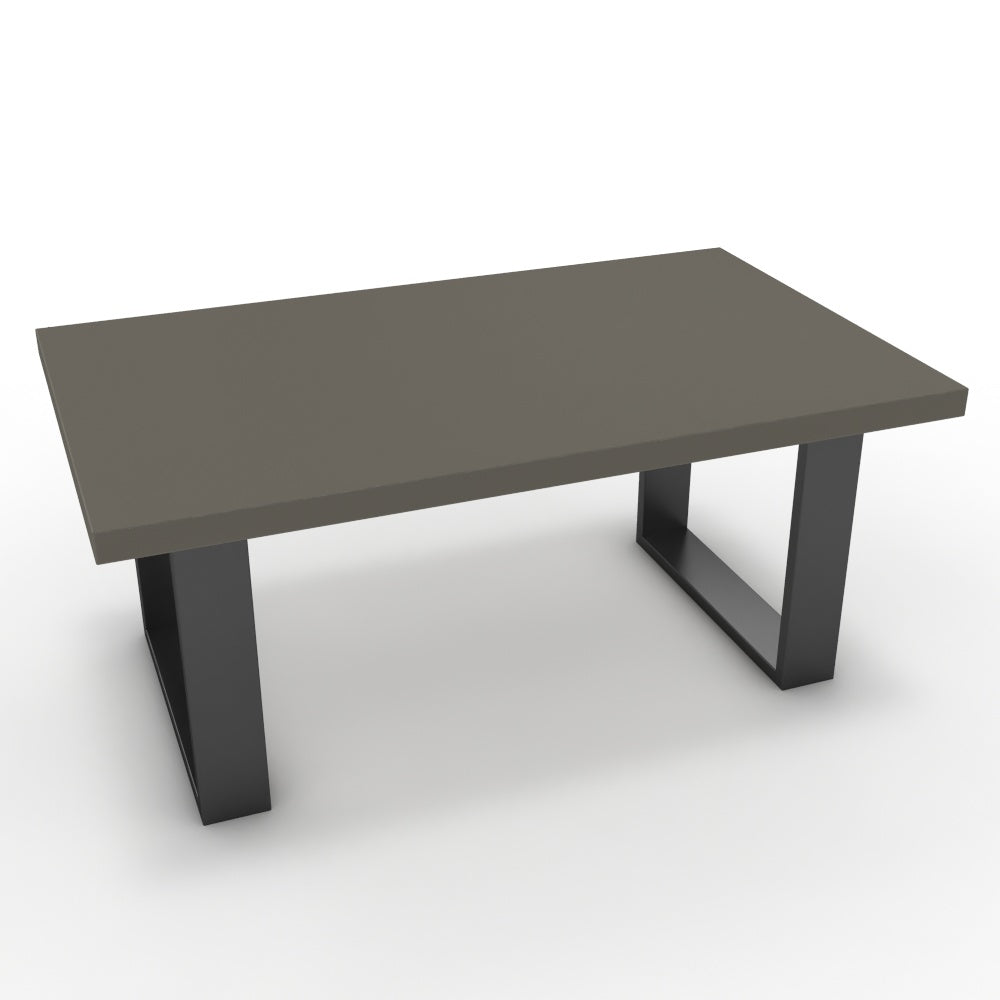 Dohányzóasztal - Antara fekete lábbal - Fosszil szürke, méret: 100x60