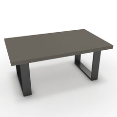 Dohányzóasztal - Antara fekete lábbal - Fosszil szürke, méret: 100x60