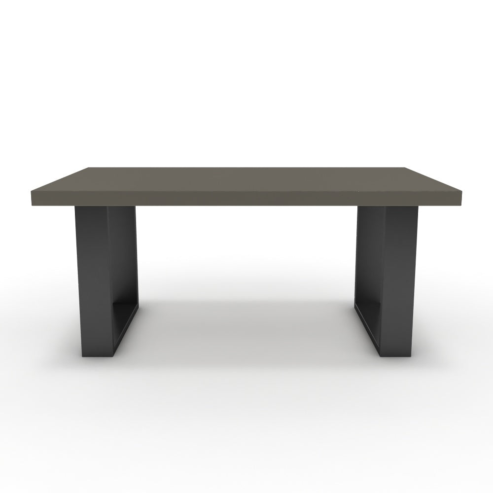 Dohányzóasztal - Antara fekete lábbal - Fosszil szürke, méret: 100x60