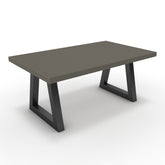 Dohányzóasztal - Bala fekete lábbal - Fosszil szürke, méret: 100x60