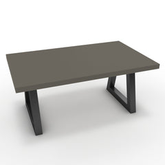 Dohányzóasztal - Bala fekete lábbal - Fosszil szürke, méret: 100x60