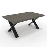 Dohányzóasztal - Préma fekete lábbal - Fosszil szürke, méret: 100x60