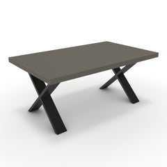Dohányzóasztal - Préma fekete lábbal - Fosszil szürke, méret: 100x60