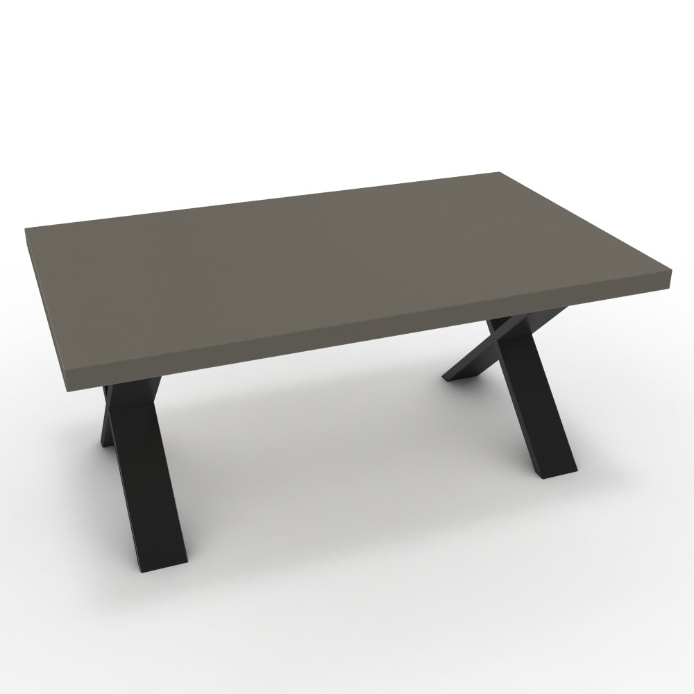 Dohányzóasztal - Préma fekete lábbal - Fosszil szürke, méret: 100x60