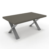 Dohányzóasztal - Préma festett ezüst lábbal - Fosszil szürke, méret: 100x60