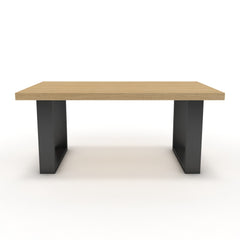 Dohányzóasztal - Antara fekete lábbal - Vicenza tölgy, méret: 100x60