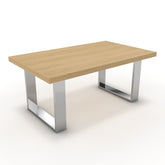 Dohányzóasztal - Antara króm lábbal - Vicenza tölgy, méret: 100x60