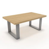 Dohányzóasztal - Antara festett ezüst lábbal - Vicenza tölgy, méret: 100x60