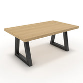 Dohányzóasztal - Bala fekete lábbal - Vicenza tölgy, méret: 100x60