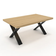 Dohányzóasztal - Préma fekete lábbal - Vicenza tölgy, méret: 100x60