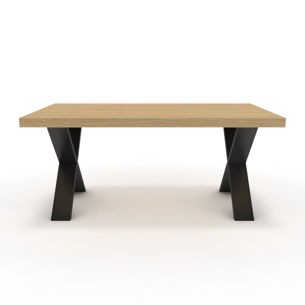 Dohányzóasztal - Préma fekete lábbal - Vicenza tölgy, méret: 100x60