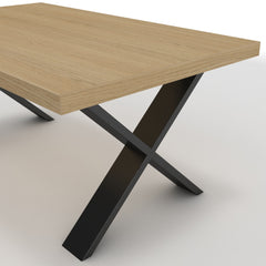 Dohányzóasztal - Préma fekete lábbal - Vicenza tölgy, méret: 100x60