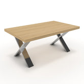 Dohányzóasztal - Préma króm lábbal - Vicenza tölgy, méret: 100x60