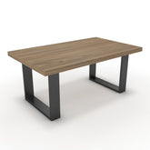 Dohányzóasztal - Antara fekete lábbal - Világos rauna szil, méret: 100x60