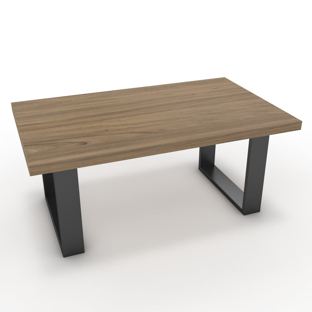 Dohányzóasztal - Antara fekete lábbal - Világos rauna szil, méret: 100x60