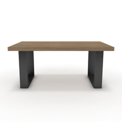 Dohányzóasztal - Antara fekete lábbal - Világos rauna szil, méret: 100x60