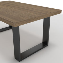 Dohányzóasztal - Antara fekete lábbal - Világos rauna szil, méret: 100x60