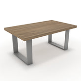 Dohányzóasztal - Antara festett ezüst lábbal - Világos rauna szil, méret: 100x60