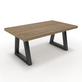 Dohányzóasztal - Bala fekete lábbal - Világos rauna szil, méret: 100x60