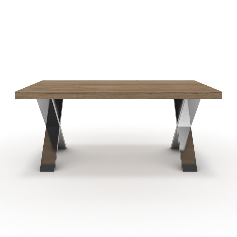 Dohányzóasztal - Préma króm lábbal - Világos rauna szil, méret: 100x60