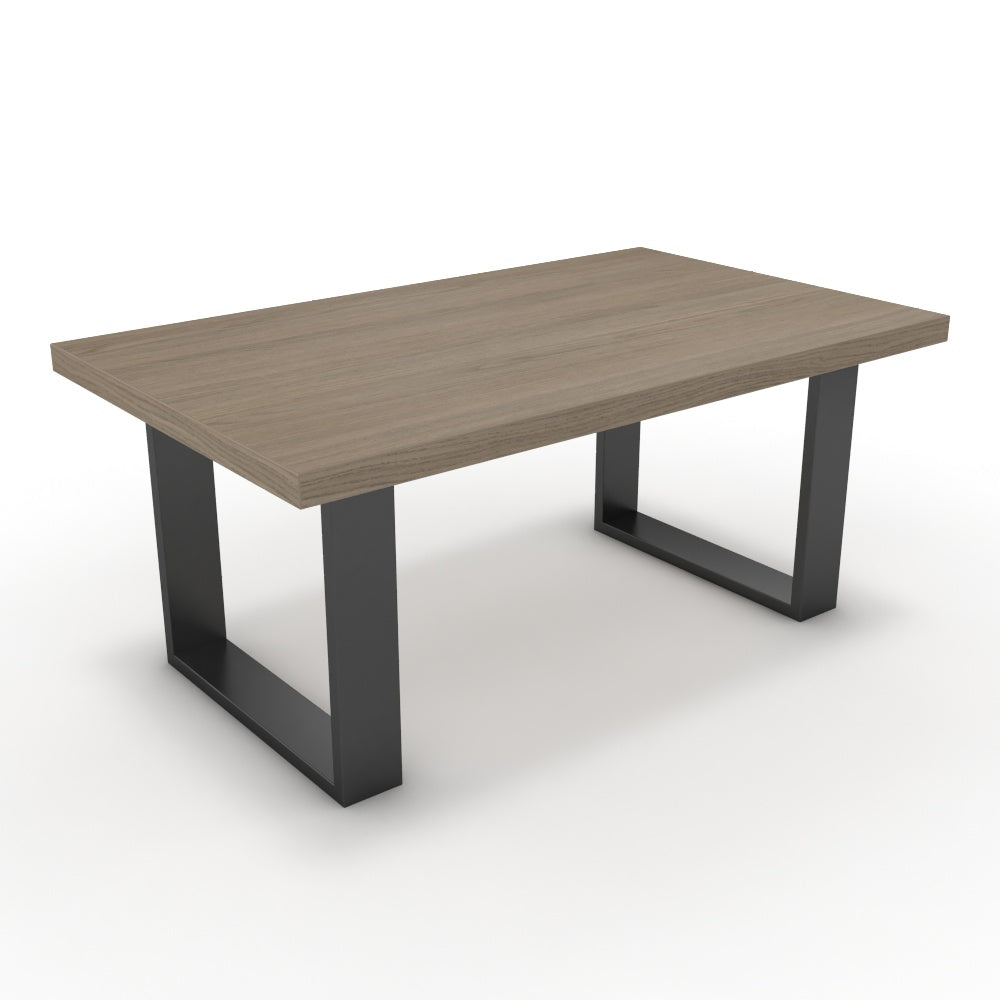 Dohányzóasztal - Antara fekete lábbal - Szürke Vicenza tölgy, méret: 100x60