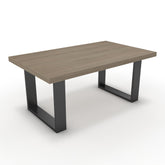 Dohányzóasztal - Antara fekete lábbal - Szürke Vicenza tölgy, méret: 100x60