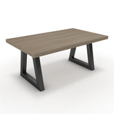 Dohányzóasztal - Bala fekete lábbal - Szürke Vicenza tölgy, méret: 100x60