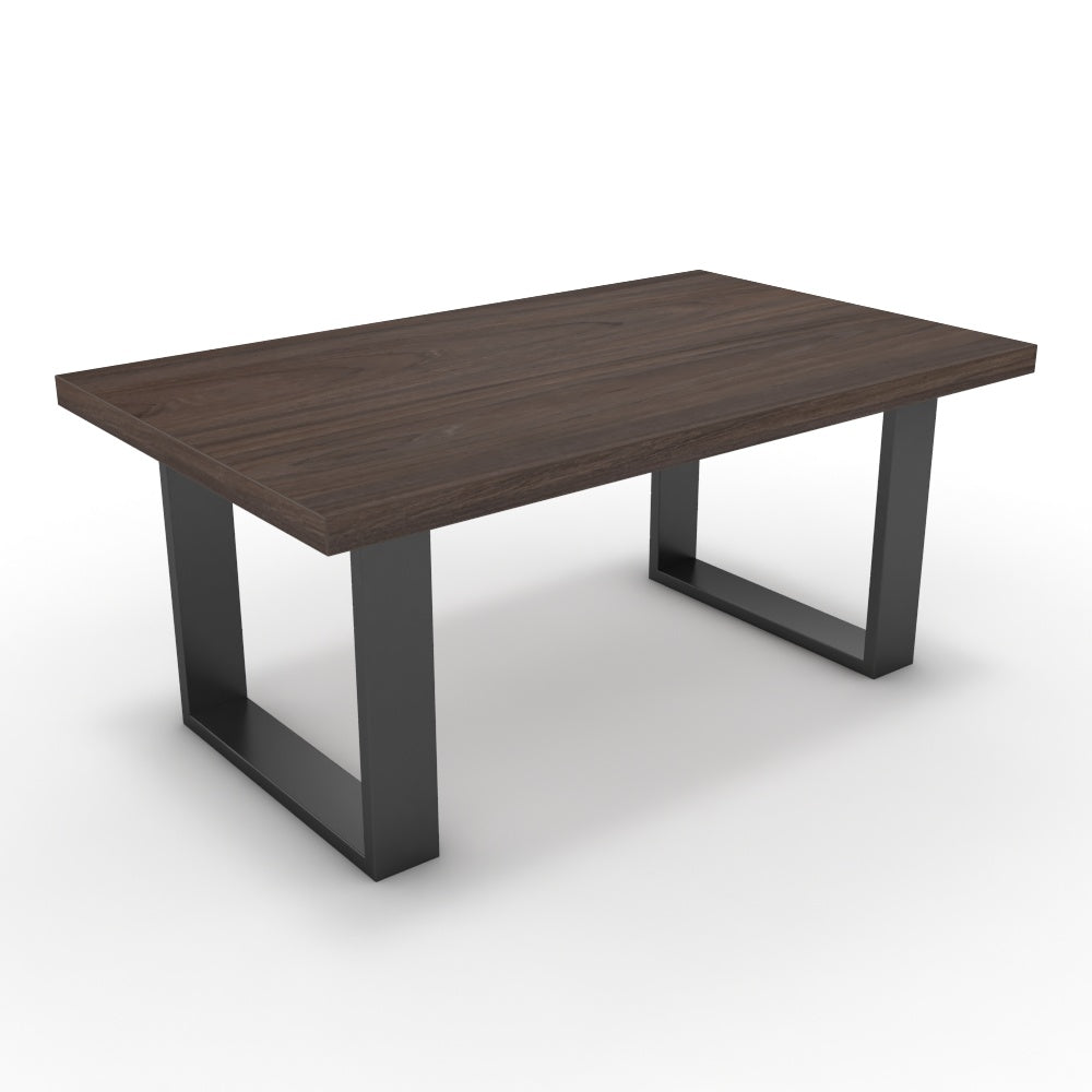 Dohányzóasztal - Antara fekete lábbal - Sötét rauna szil, méret: 100x60