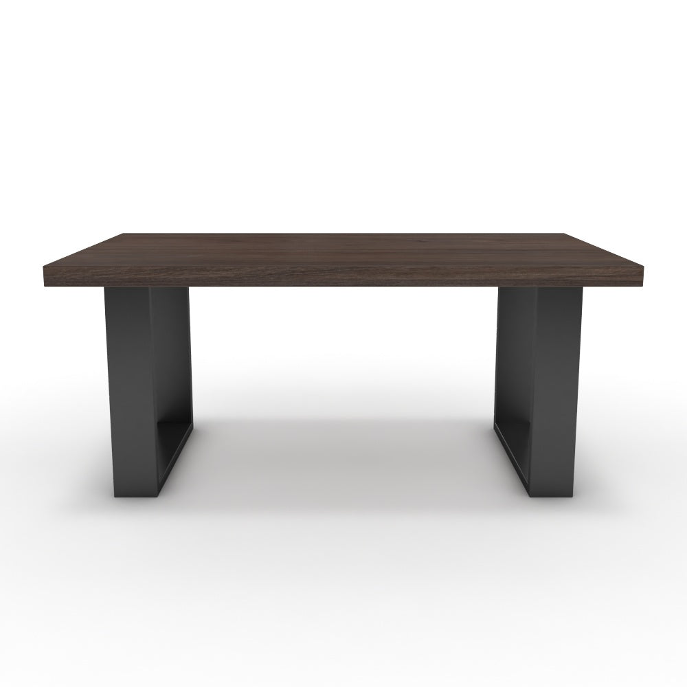 Dohányzóasztal - Antara fekete lábbal - Sötét rauna szil, méret: 100x60