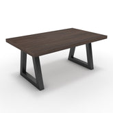 Dohányzóasztal - Bala fekete lábbal - Sötét rauna szil, méret: 100x60