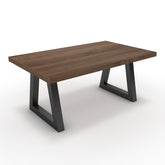 Dohányzóasztal - Bala fekete lábbal - Barna sonoma tölgy, méret: 100x60