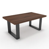 Dohányzóasztal - Antara fekete lábbal - Mogyoró, méret: 100x60