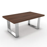 Dohányzóasztal - Antara króm lábbal - Mogyoró, méret: 100x60