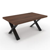 Dohányzóasztal - Préma fekete lábbal - Mogyoró, méret: 100x60