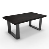 Dohányzóasztal - Antara fekete lábbal - Füstölt dió, méret: 100x60